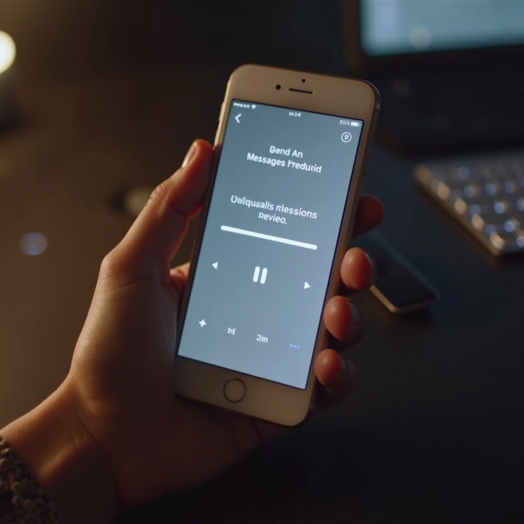 how do i send an audio message on iphone