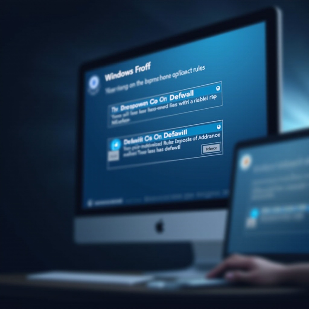 reset default rules on windows firewall