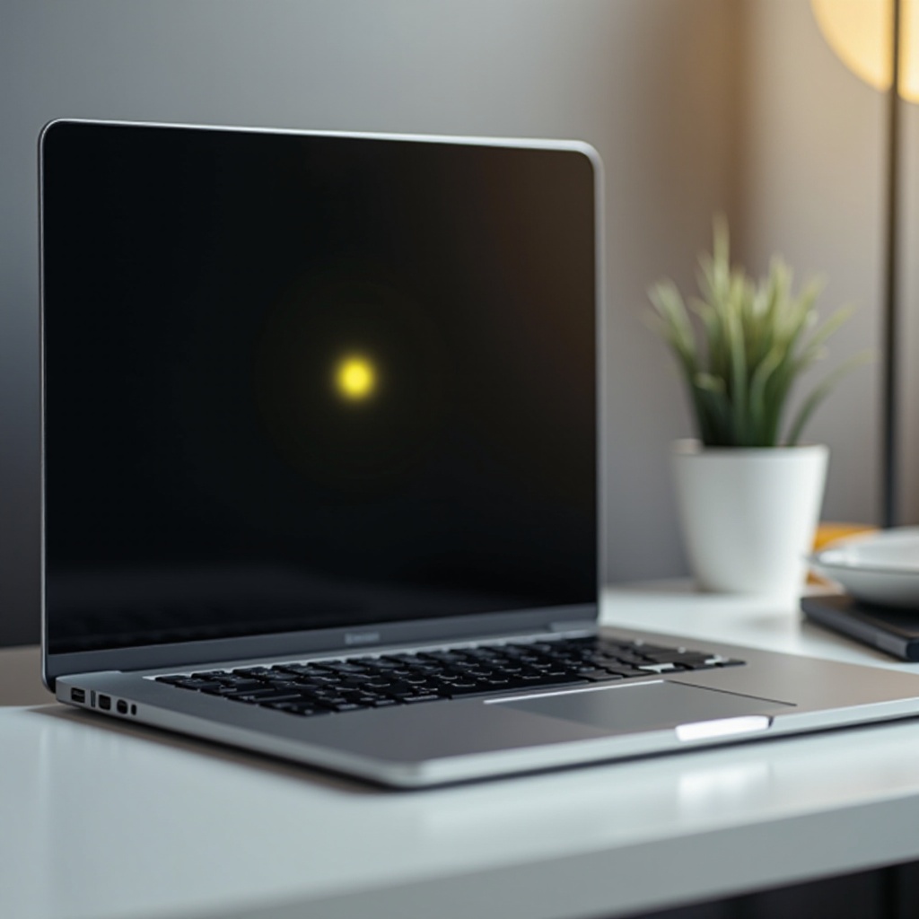 yellow spot on screen laptop